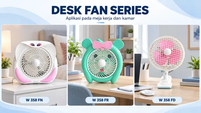 8. APLIKASI DESK FAN SERIES